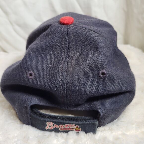 Vintage Atlanta Braves Hat Twins Enterprise 90s MLB Genuine Merchandise Snapback - Picture 3 of 7
